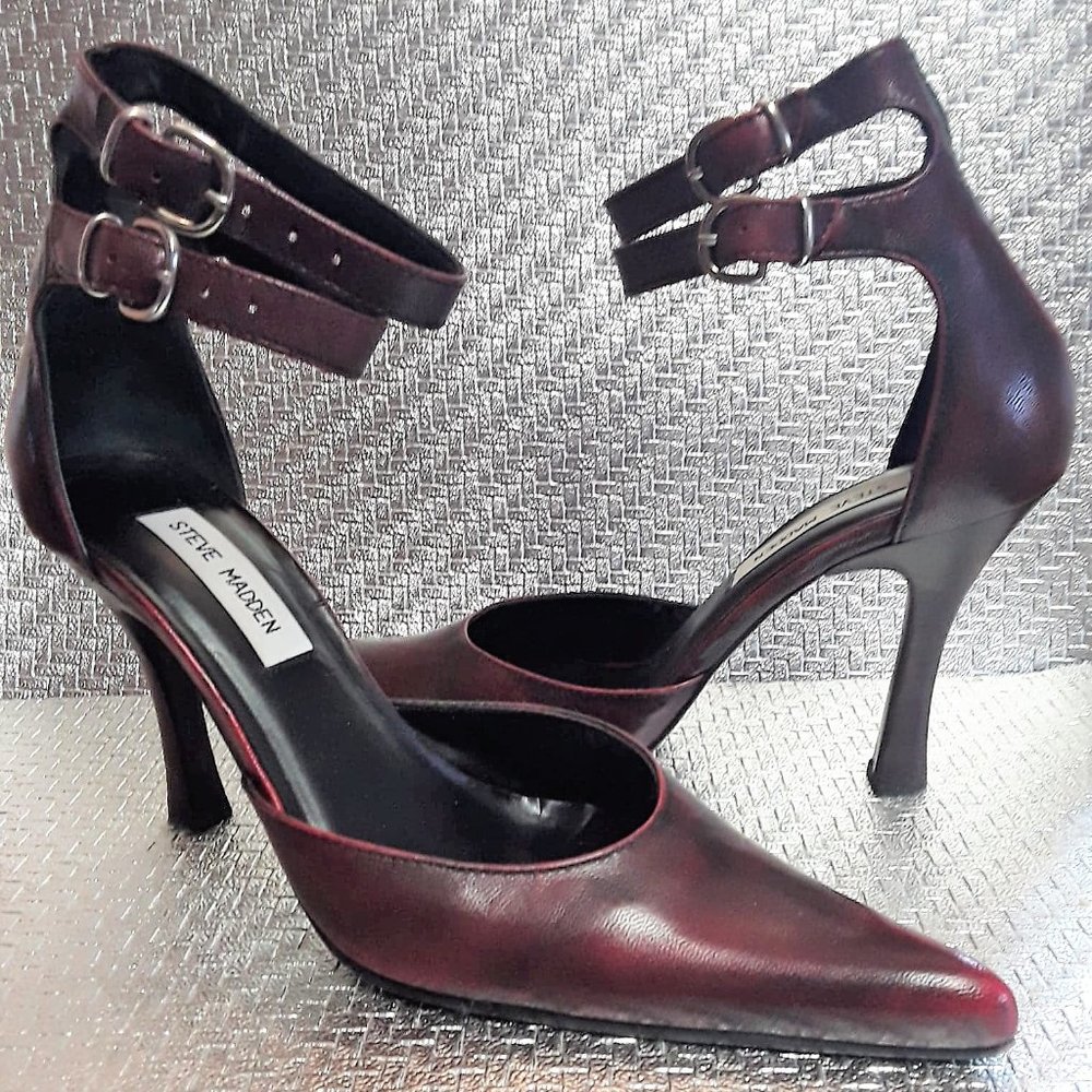 Steve Madden "Liv" Red Leather | Size 8.5